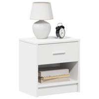 Nachtkastje met lade 39x28x41 cm wit