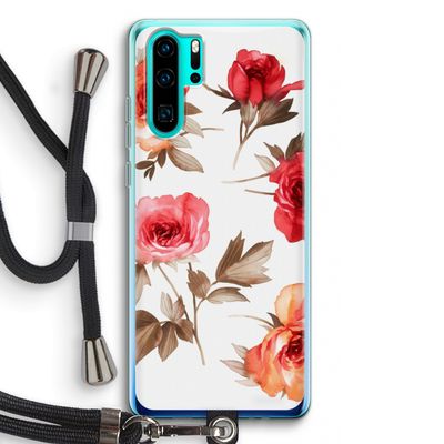 Roosjes: Huawei P30 Pro Transparant Hoesje met koord