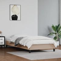 Bedframe kunstleer cappuccinokleurig 100x200 cm