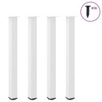 Bartafelpoten 4 st 90-92 cm staal wit