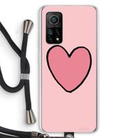 Hartje: Xiaomi Mi 10T 5G Transparant Hoesje met koord