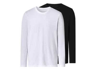 esmara Men Set van 2 heren longsleeves (Zwart/wit, XL) esmara Men Set van 2 heren longsleeves (Zwart/wit, XL)