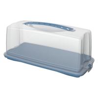 Rotho fresh cakedoos 36x16.5x16.5 cm horizon blauw/transparant
