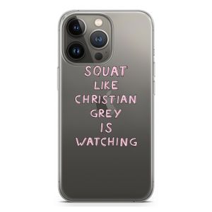 Christian Grey: iPhone 13 Pro Transparant Hoesje
