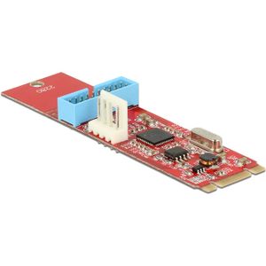 Converter M.2 Key B+M male > 1 x USB 3.0 Pin Header Converter