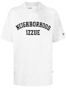 izzue t-shirt à logo imprimé - Gris