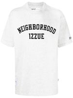 izzue t-shirt à logo imprimé - Gris