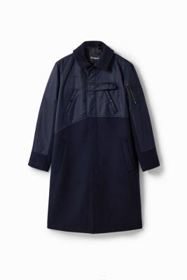 Hybride jas met zakken - BLUE - M