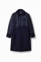 Hybride jas met zakken - BLUE - M