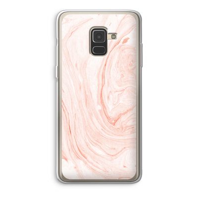 Peach bath: Samsung Galaxy A8 (2018) Transparant Hoesje