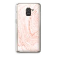 Peach bath: Samsung Galaxy A8 (2018) Transparant Hoesje