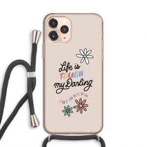 Tough Life: iPhone 11 Pro Transparant Hoesje met koord
