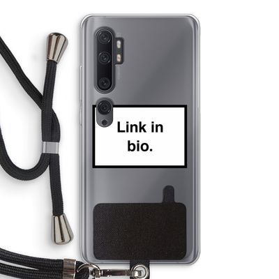 Link in bio: Xiaomi Mi Note 10 Pro Transparant Hoesje met koord
