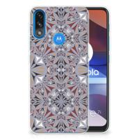 Motorola Moto E7/E7i Power | TPU | Siliconen hoesje | Flower Tiles