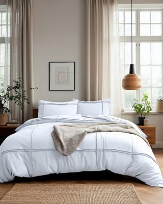 Sleeptime Washed Tufted Wit 200 x 200/220 cm