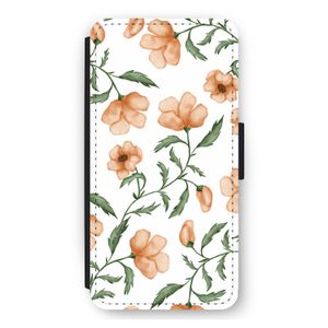Peachy flowers: iPhone 11 Flip Hoesje