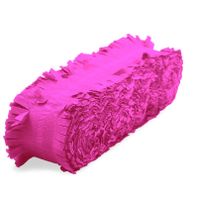 Feest/verjaardag versiering slingers fuchsia roze 24 meter crepe papier   -