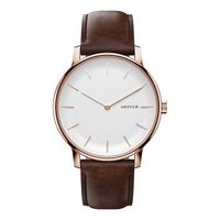 ARTUUR Rose Gold - Polshorloge - Donkerbruin Leer ARTUUR Rose Gold - Polshorloge - Donkerbruin Leer