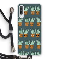 Sansevieria: Samsung Galaxy A70 Transparant Hoesje met koord