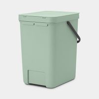 Brabantia Sort & Go afvalemmer 25 liter - Jade Green - thumbnail