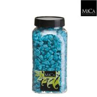 Marbles turquoise fles 1 kilogram - Mica Decorations