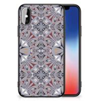 iPhone X | Xs Marmeren Print Telefoonhoesje Flower Tiles iPhone X | Xs Marmeren Print Telefoonhoesje Flower Tiles