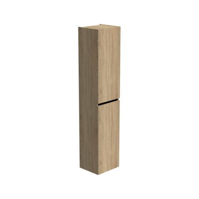 Thebalux hoge kast 165x35x29 2x dichte deur 1x greeplijst mat zwart links draaiend t.b.v. Type 1/3/5/9 7TY35075CB