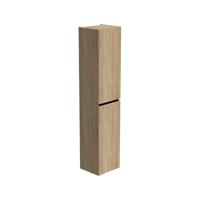 Thebalux hoge kast 165x35x29 2x dichte deur 1x greeplijst mat zwart links draaiend t.b.v. Type 1/3/5/9 7TY35075CB