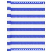 VidaXL Balkonscherm 90x300 cm hdpe blauw en wit