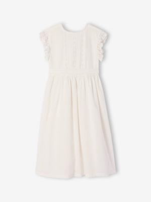 Elegante lange jurk wit