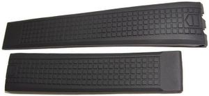 Horlogeband Tag Heuer CAY1110 / CAY1110/0 / BT6061 Rubber Zwart 20mm