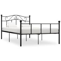 Bedframe metaal zwart 160x200 cm - thumbnail