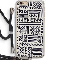 Marrakech print: iPhone 6 PLUS / 6S PLUS Transparant Hoesje met koord