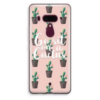 Cactus quote: HTC U12+ Transparant Hoesje