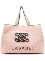 Casadei sac cabas Sunsrise à logo brodé - Rose