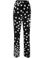 Valentino Garavani pantalon droit à pois - Noir