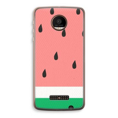 Watermeloen: Motorola Moto Z Force Transparant Hoesje