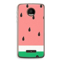 Watermeloen: Motorola Moto Z Force Transparant Hoesje