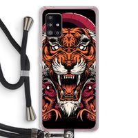 Tiger and Rattlesnakes: Samsung Galaxy A51 5G Transparant Hoesje met koord