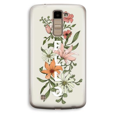 Hello bloemen: LG K10 (2016) Transparant Hoesje
