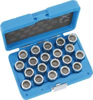 Condor wielslot-dopsleutelset rim locks disassembly 20-tlg volvo a