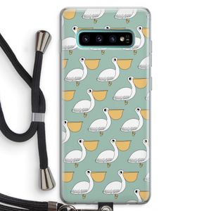 Pelican: Samsung Galaxy S10 Plus Transparant Hoesje met koord