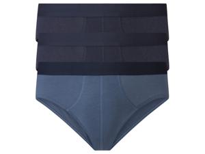 3 heren slips (M, navy/donkerblauw)