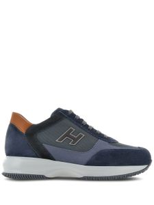 Hogan baskets Interactive H en daim - Bleu