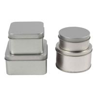 Creativ Company Blikjes cirkel en vierkant - 4st.