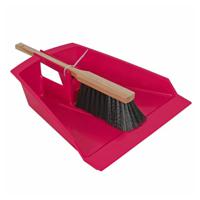 Talen Tools Stoffer en blik - roze - XXL - tuinafval   -