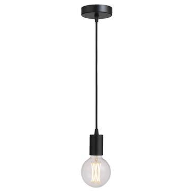 Pendel hanglamp - zwart - E27 - 200 cm - Leen Bakker