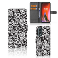 OnePlus Nord 2 5G Hoesje Black Flowers