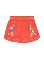 Stella McCartney Kids short à broderies - Rouge