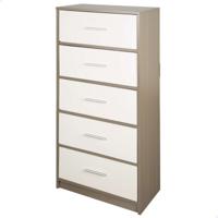 Ladenkast Max Home Wit Grijs Modern 58 x 112 x 30 cm